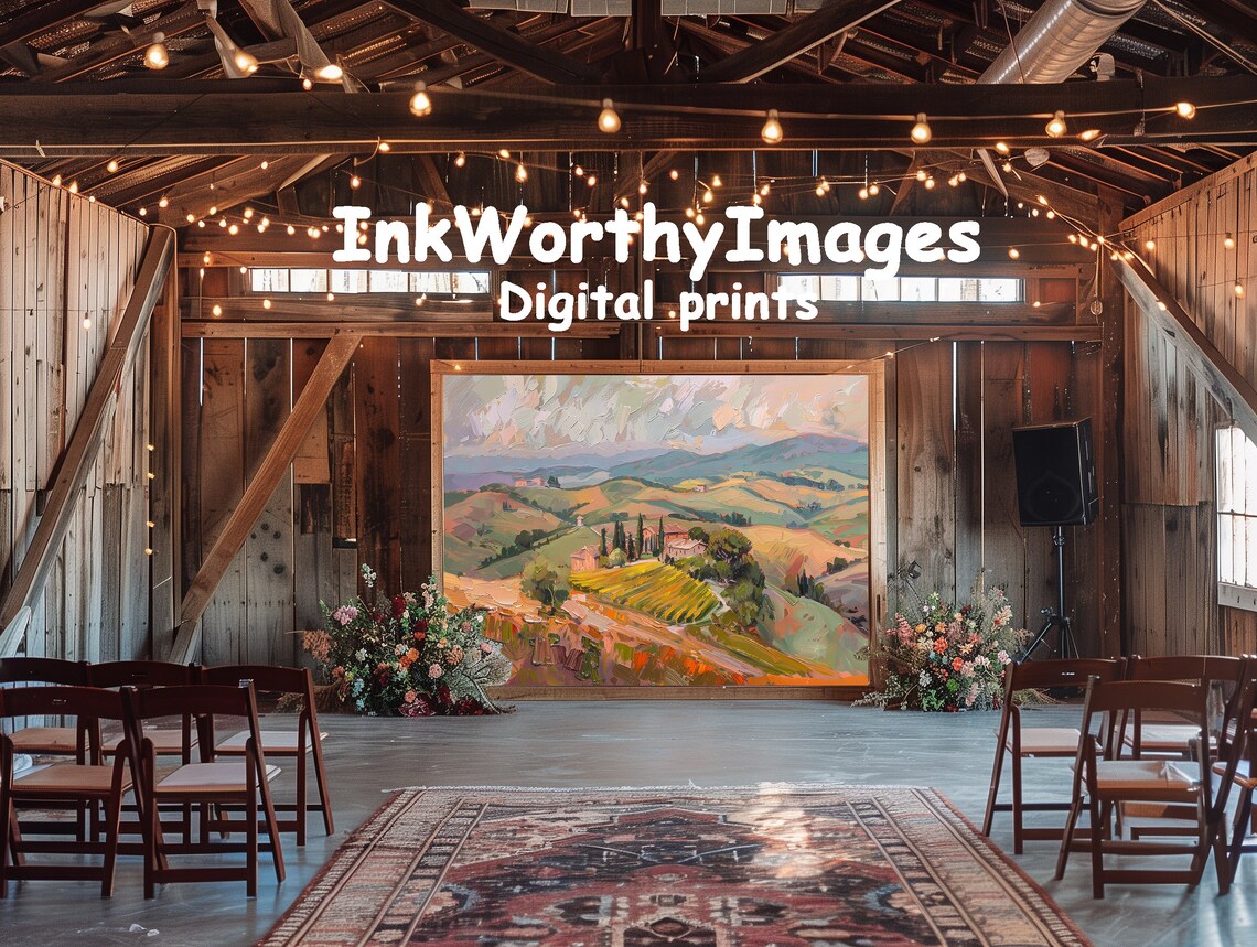 Tuscan Countryside Art Print, Vibrant Landscape Painting - Image 6
