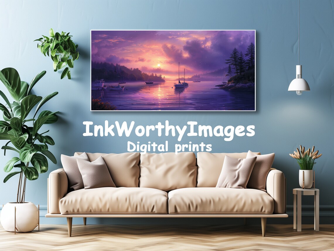 Tranquil Seascape, Coastal Nautical Decor - Image 4
