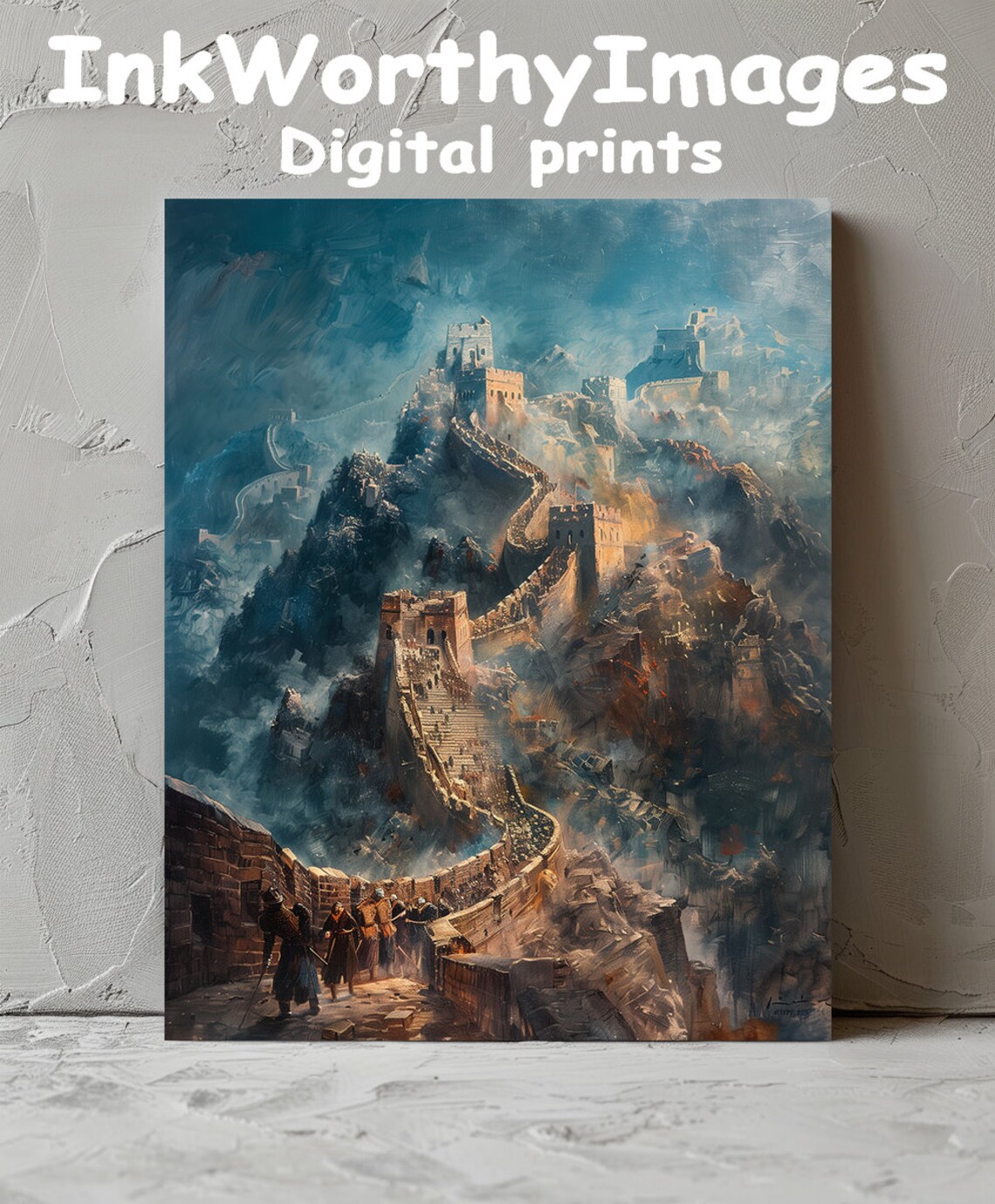 Great Wall Of China Painting, Historical Landscape
