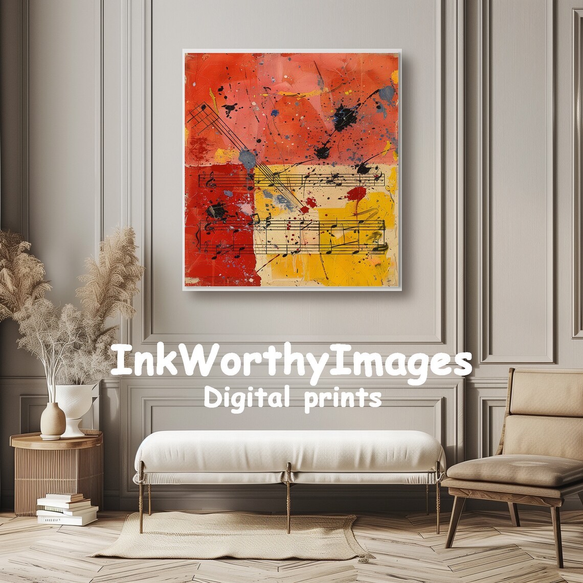 Musical Notes Abstract Art Print, Music Decor - Image 6