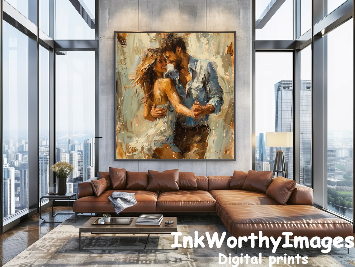 Joyful Dance In Love, Modern Romance Poster - Image 4