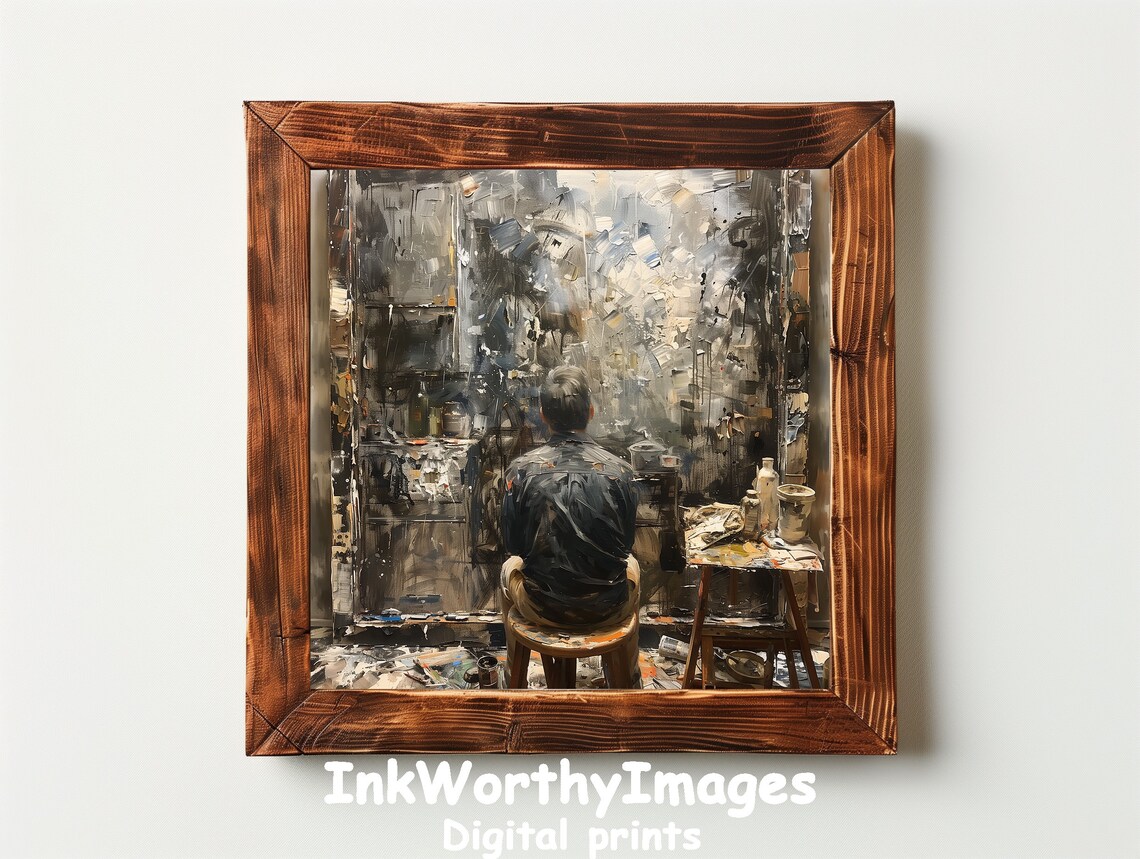 Artist In Studio, Inspirational Abstract Art Scene - Image 2
