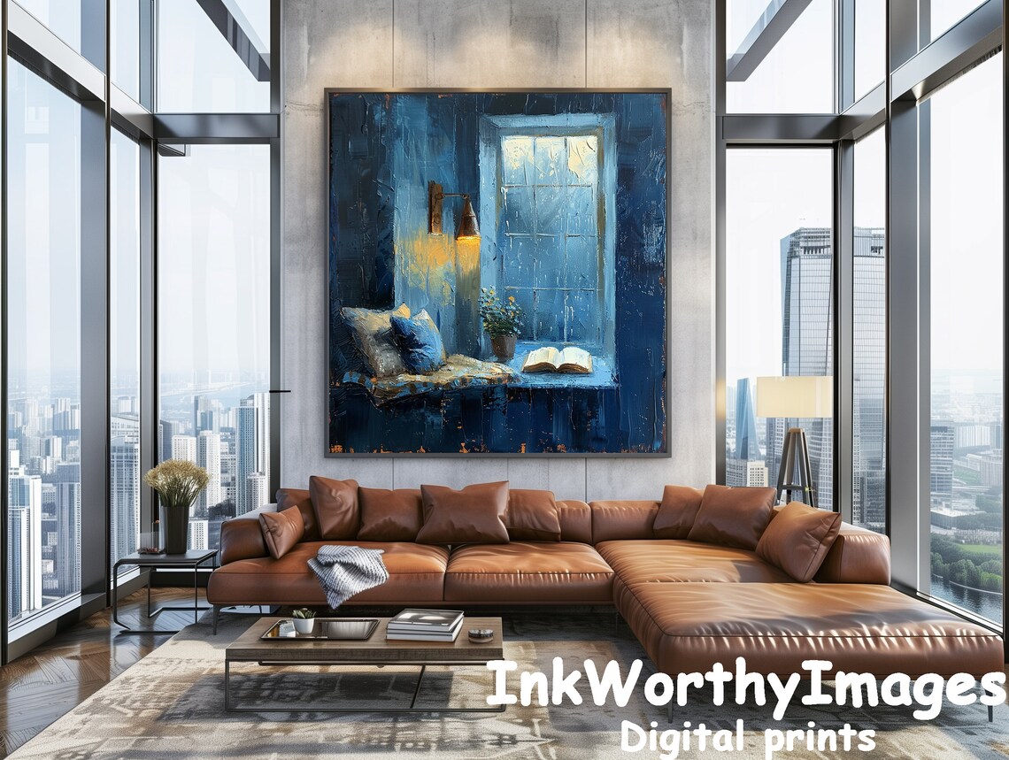 Cozy Reading Nook By Window, Interior Art Print - Image 4