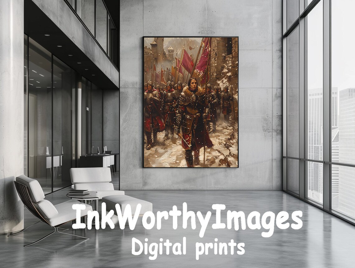 Medieval Warrior March, Epic Fantasy Art - Image 5