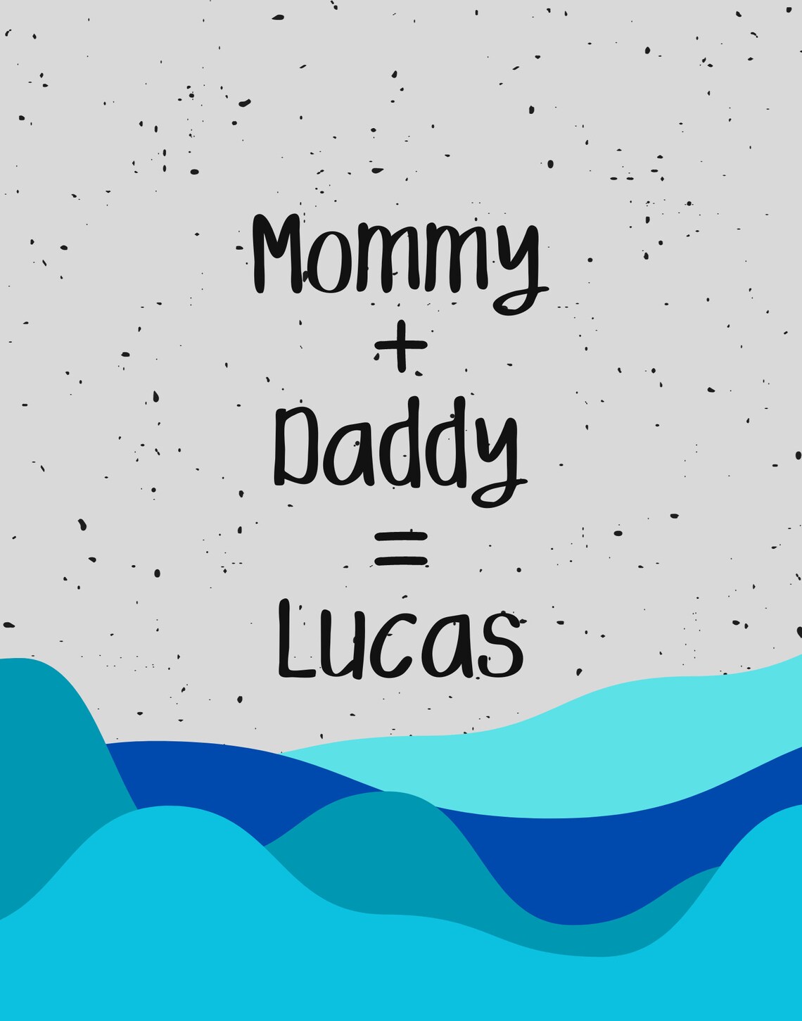 Mommy Daddy Custom Boho Nursery Wall Art - Image 2