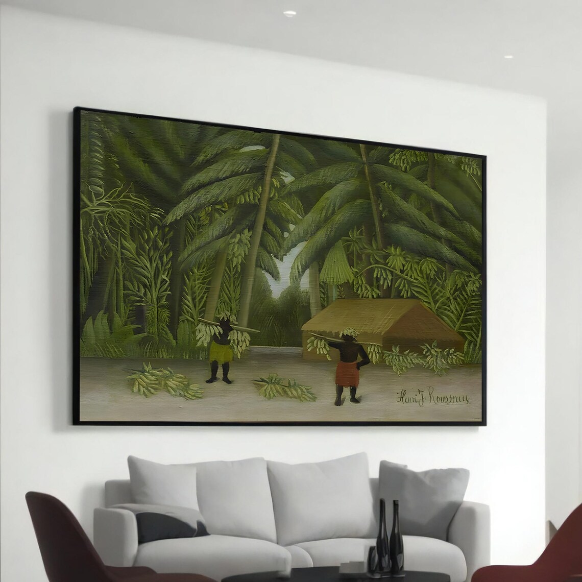 Henri Rousseau Tropical Forest With Monkeys