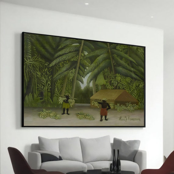 Henri Rousseau Tropical Forest With Monkeys