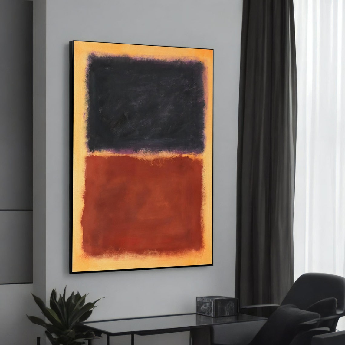 Mark Rothko Inspired Abstract Art Print