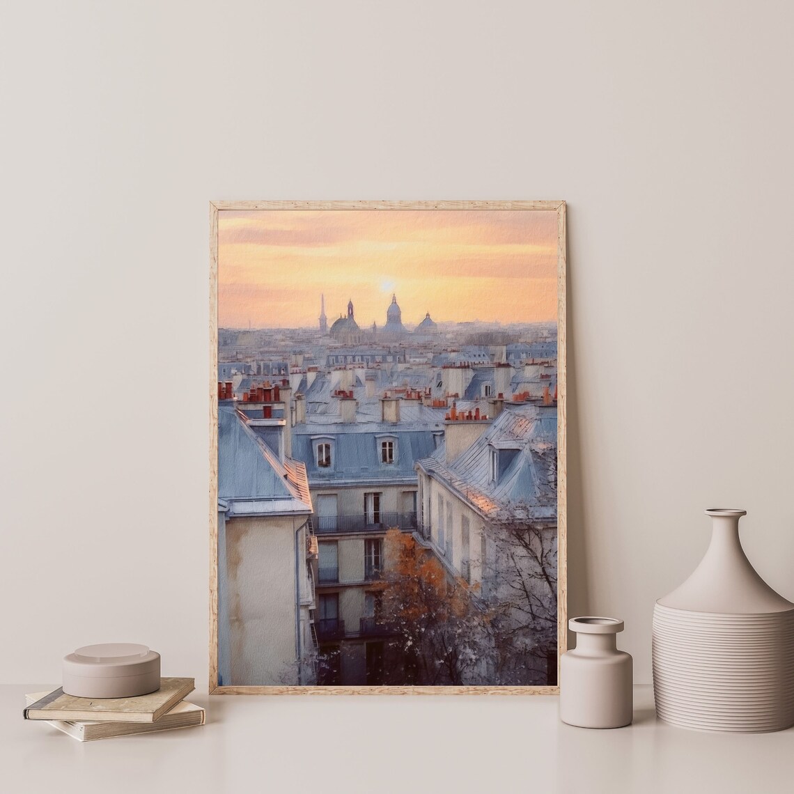 Retro Paris, Pastel France Travel Wall Art Print - Image 3