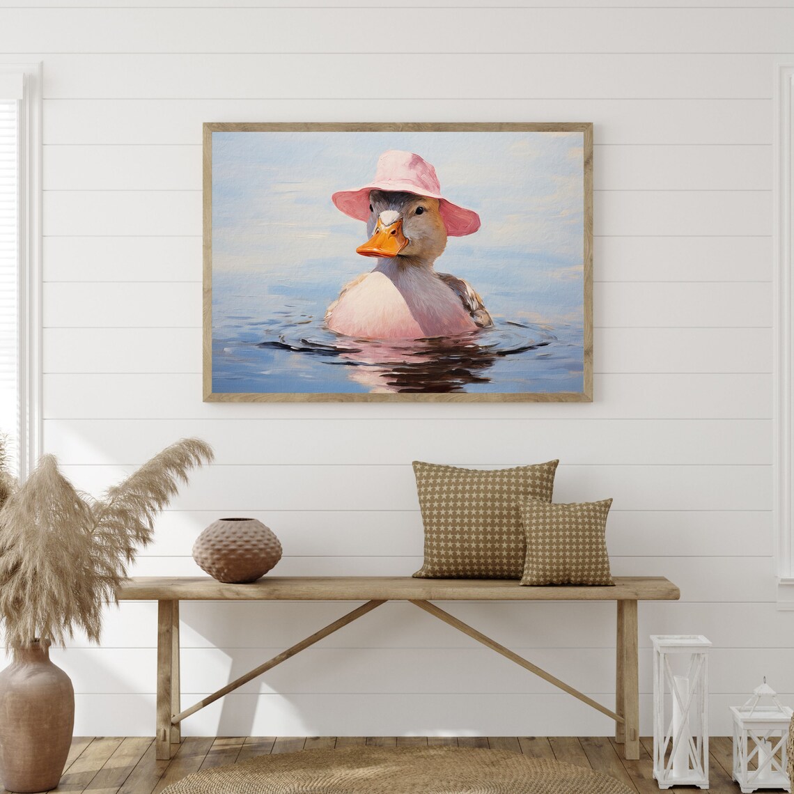 Retro Duck Minimal Vintage Art Print, Nursery Decor - Image 3