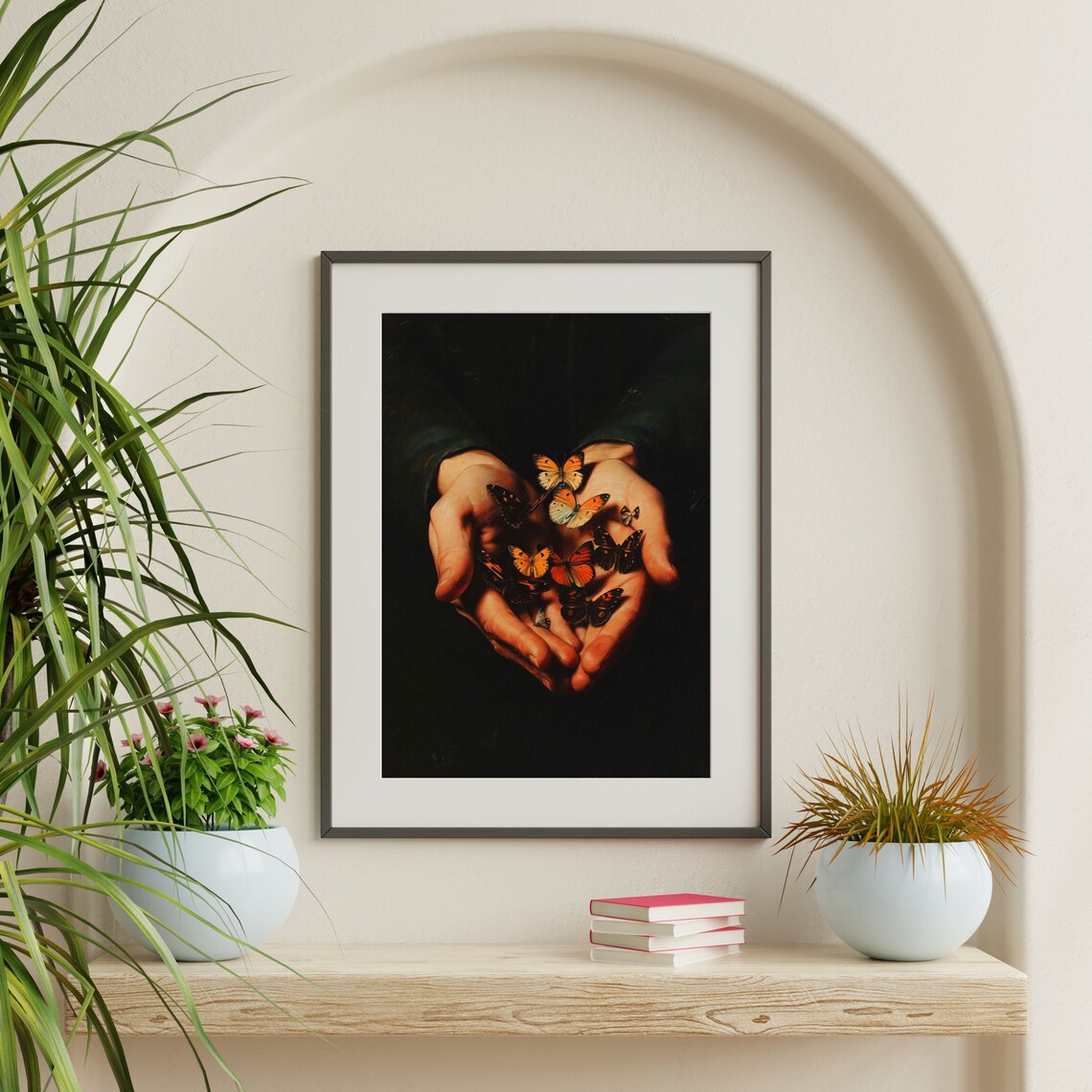 Moth Painting, Dark Academia Vintage Art Print - Image 2
