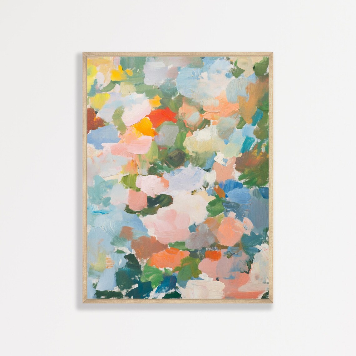 Impressionist Blossom Brushstrokes Pastel Floral Dreamy Art Poster