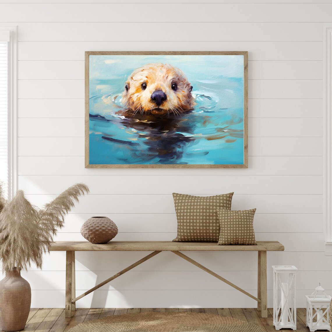 Sea Otter Vintage Nursery Animal Wall Art Print - Image 2
