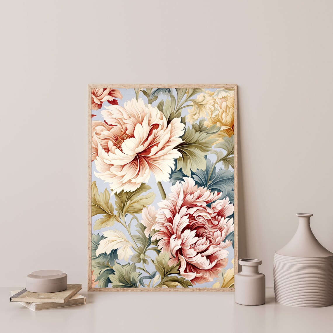 William Morris-Inspired Floral Pattern Art Print - Image 3