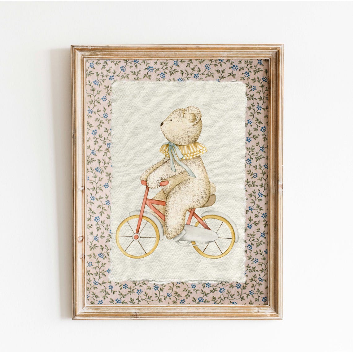 Vintage Bear Print, Cottagecore Nursery Art - Image 2