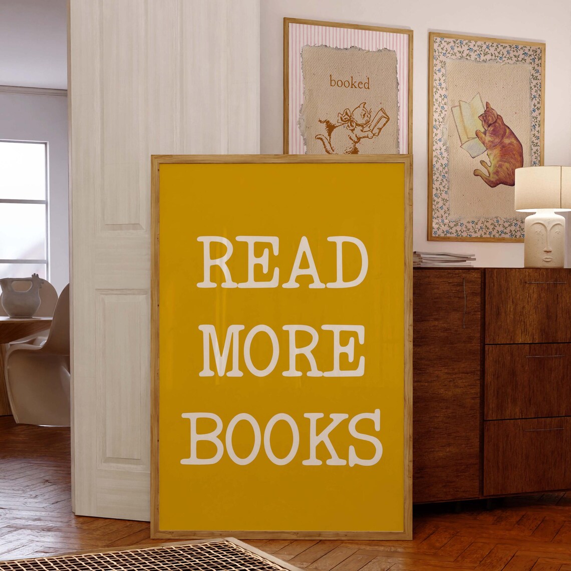 Hot Girls Read Books, Minimalist Poster Print