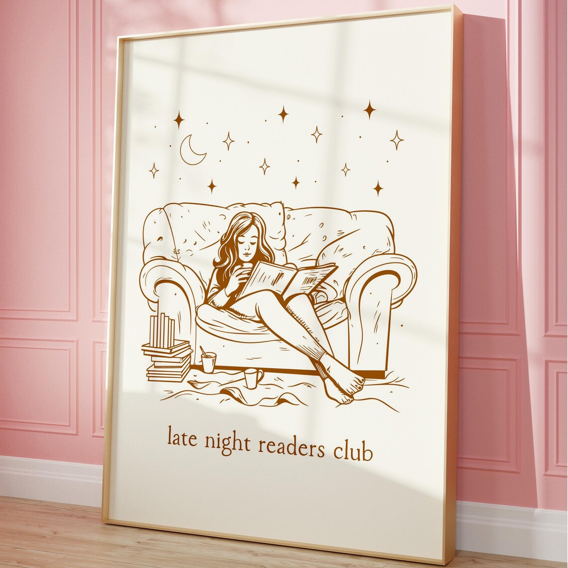 Late Night Readers Club, Retro Book Art