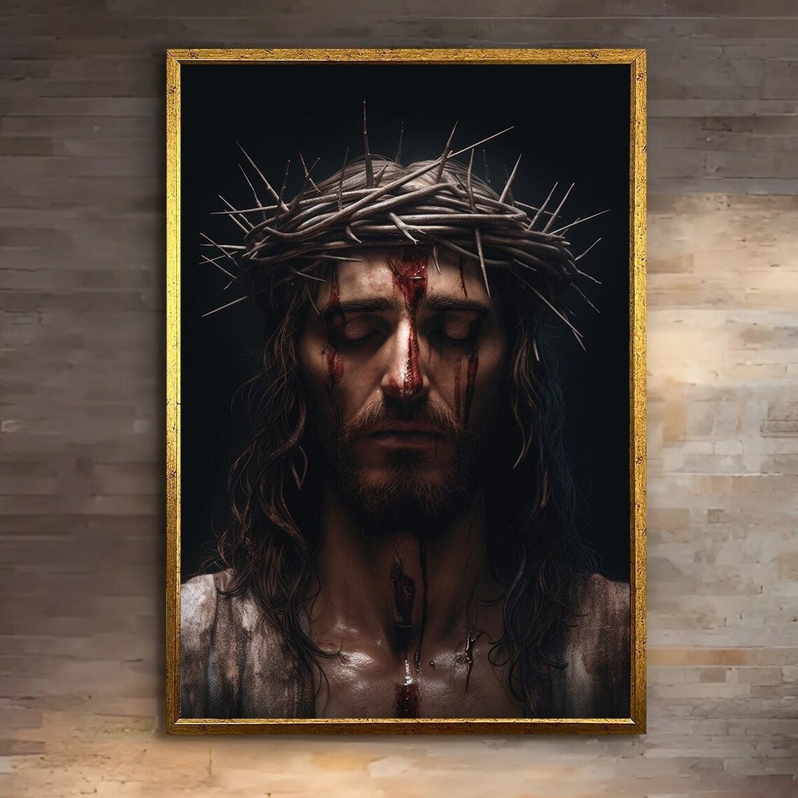 Jesus Christ, Crown Of Thorns Painting Art