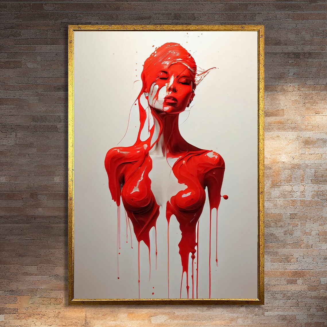 Dripping Red Beauty, Modern Contemporary Design