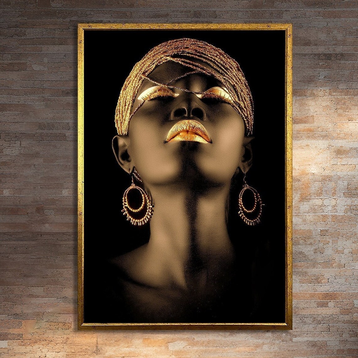 Ethnic Portrait, Sophisticated Home Decor Art Print