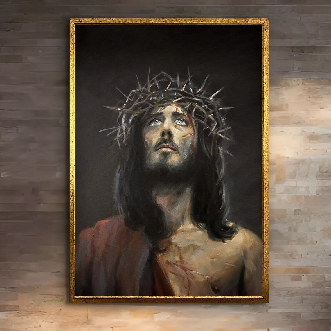 Jesus Christ, Crown Of Thorns Spiritual Poster
