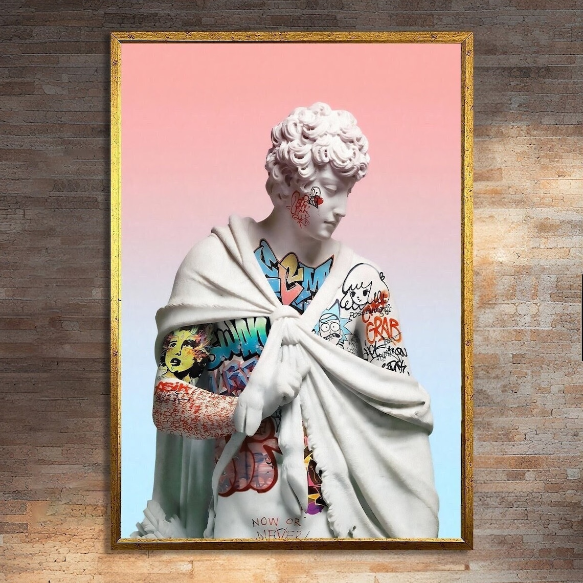 Graffiti Statue, Modern Pop Art Inspired Sculpture