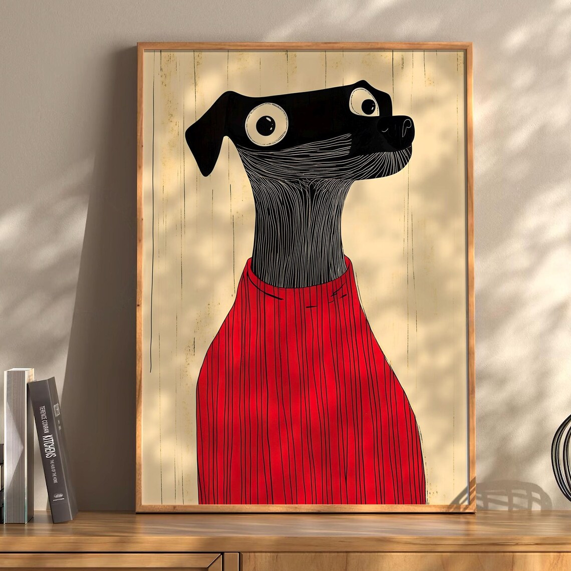 Black And White Vintage Retro Wall Art Print