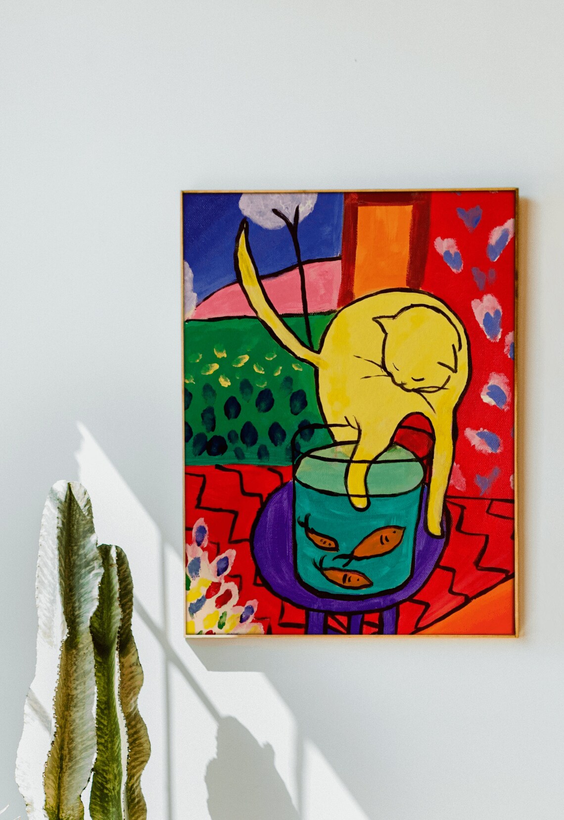 Matisse Cat With Red Fish Vintage Art Print Poster - Image 2
