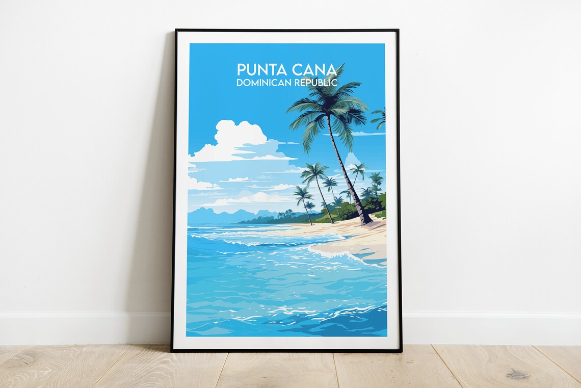 Punta Cana Travel Poster, Dominican Republic