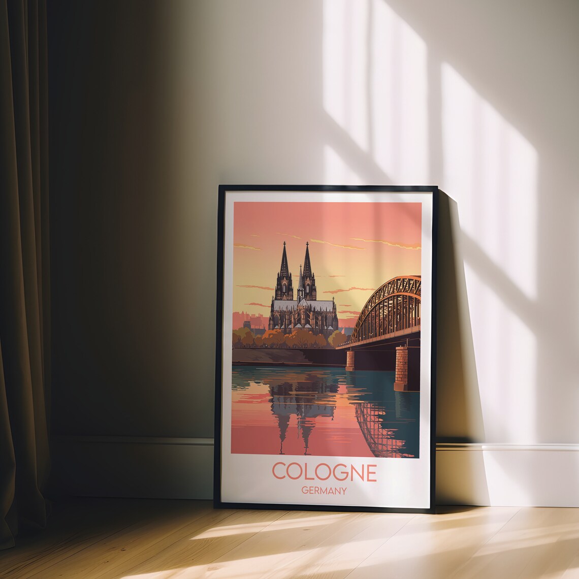 Cologne Travel Poster, Germany Place Print - Image 2