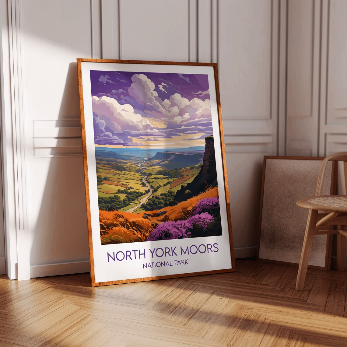 North York Moors National Park Travel Poster, England UK - Image 3