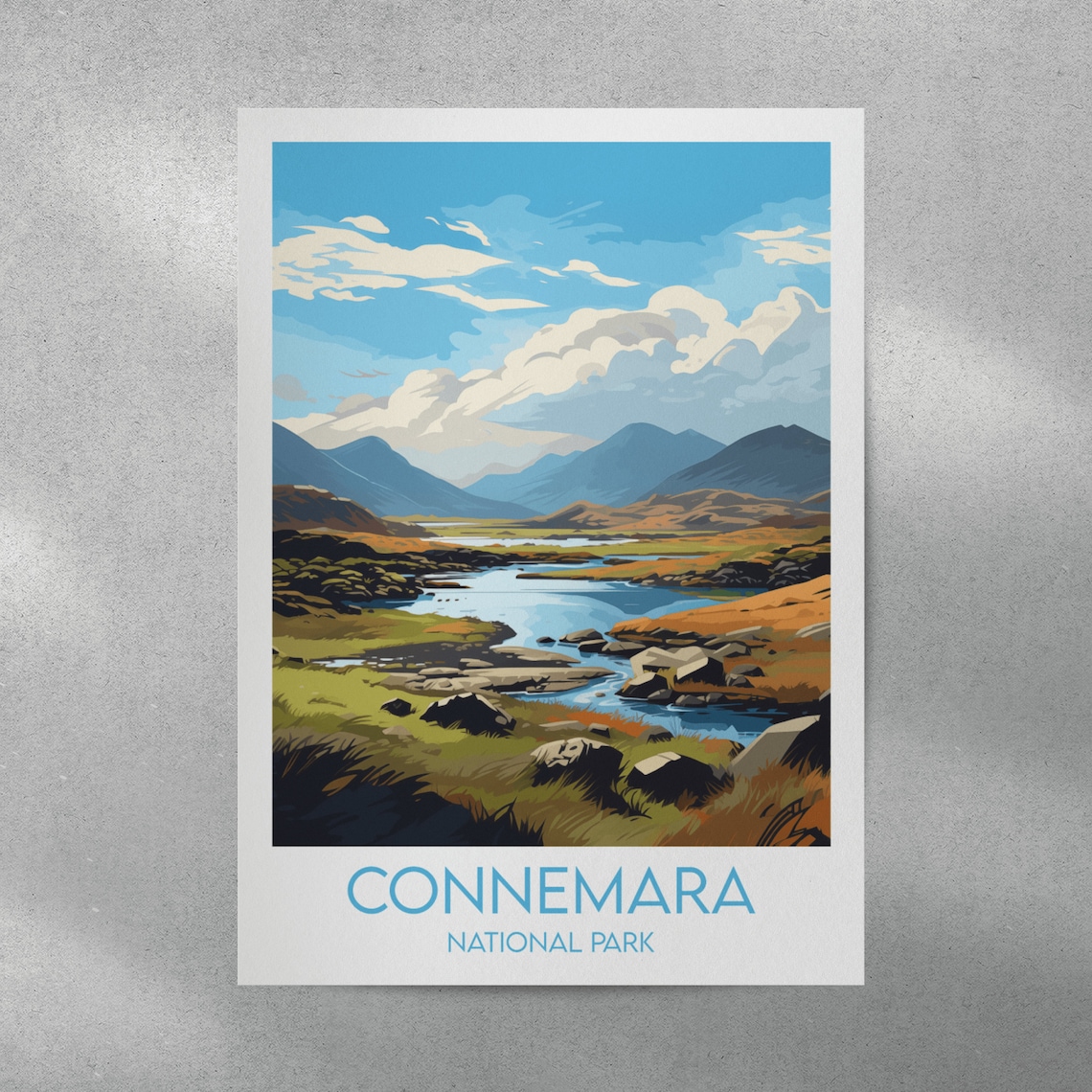 Connemara National Park Travel Poster, Ireland - Image 3