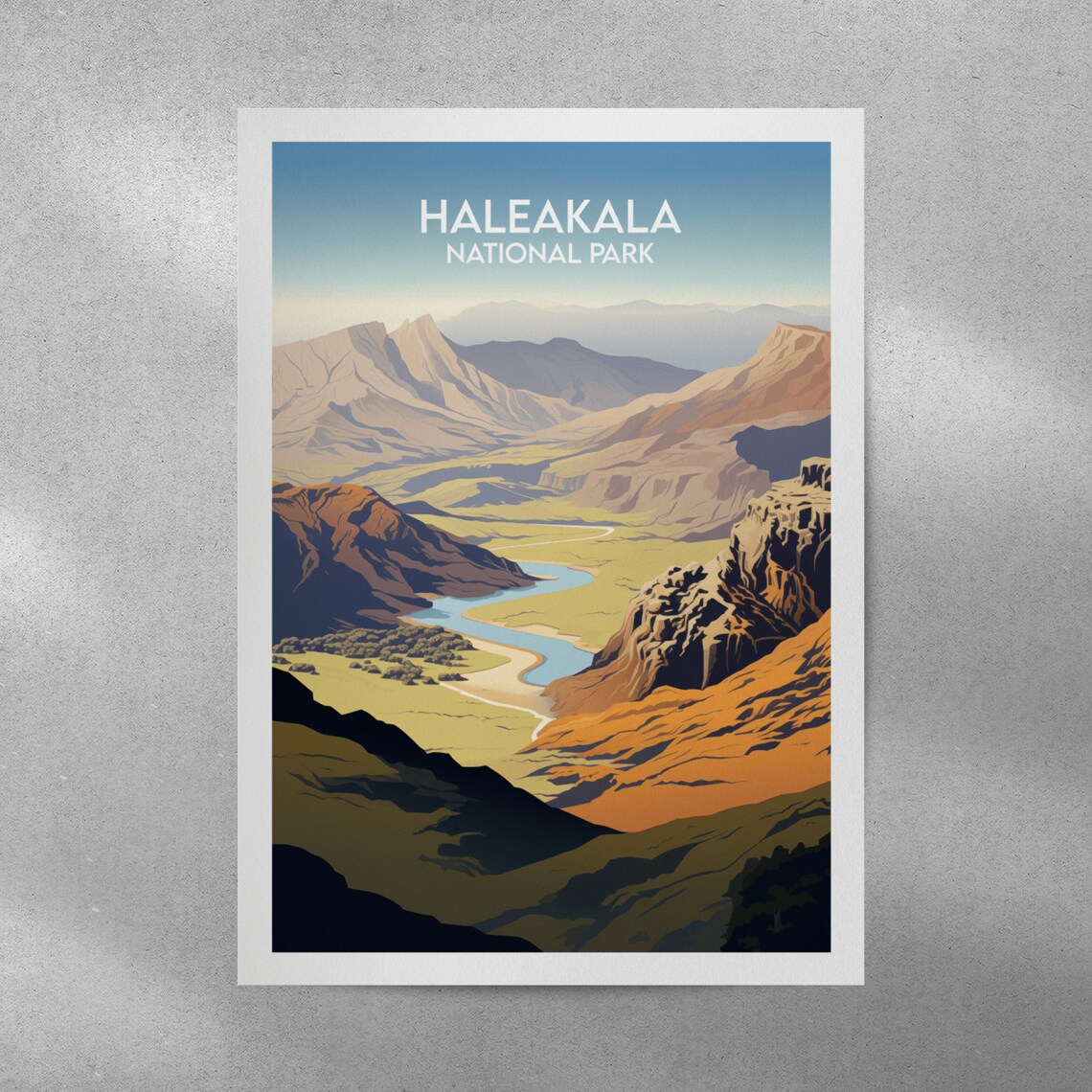 Haleakala National Park Hawaii Volcano Crater Desert View Poster - Image 3