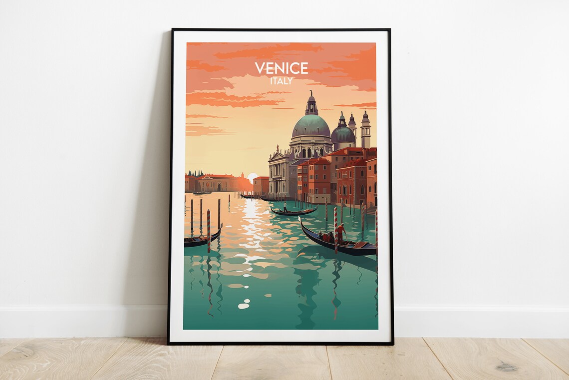 Venice Travel Poster, Italy Custom Personalized
