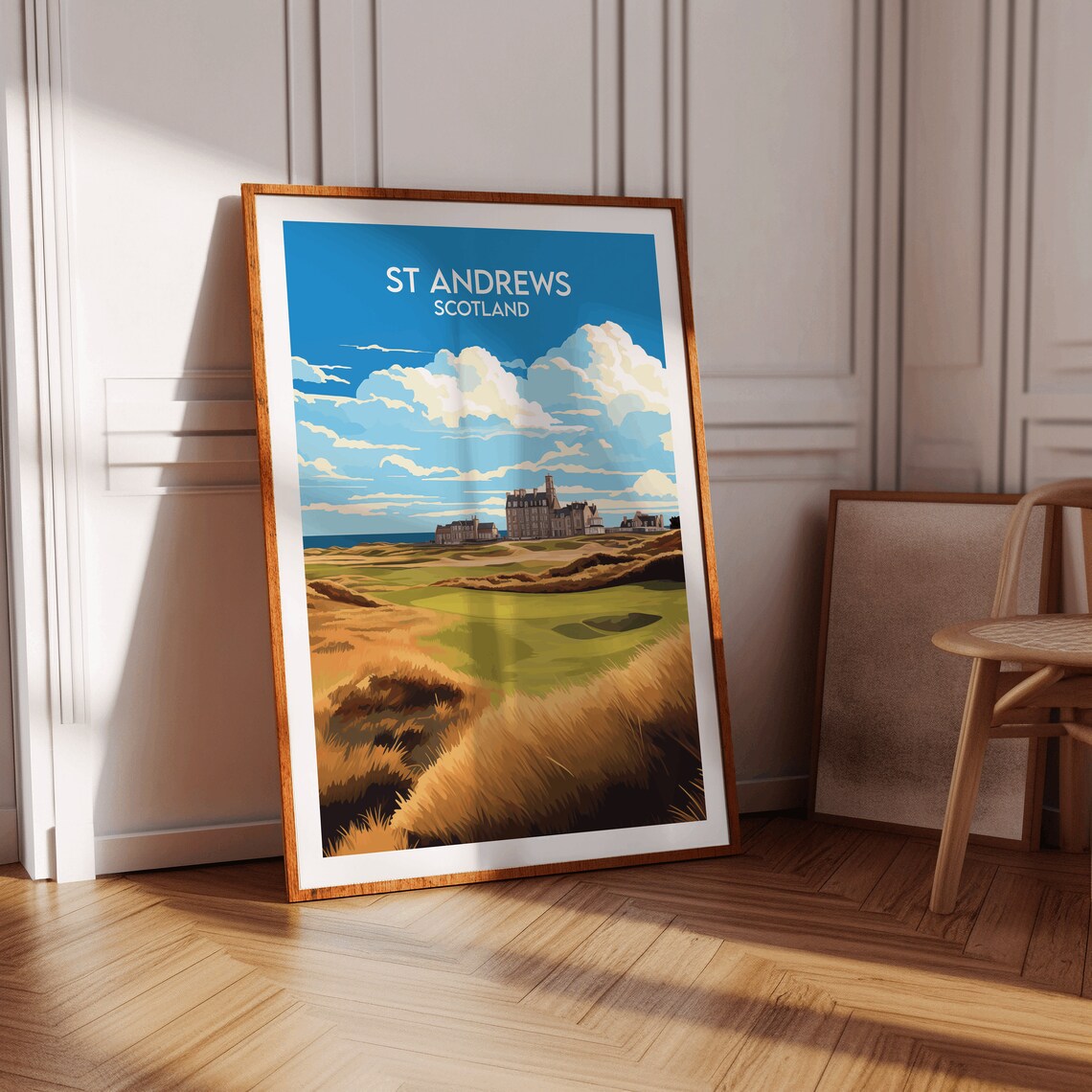 St Andrews Golf Course Travel Print Scotland Poster Custom Personalised Wedding Birthday Gift - Image 3