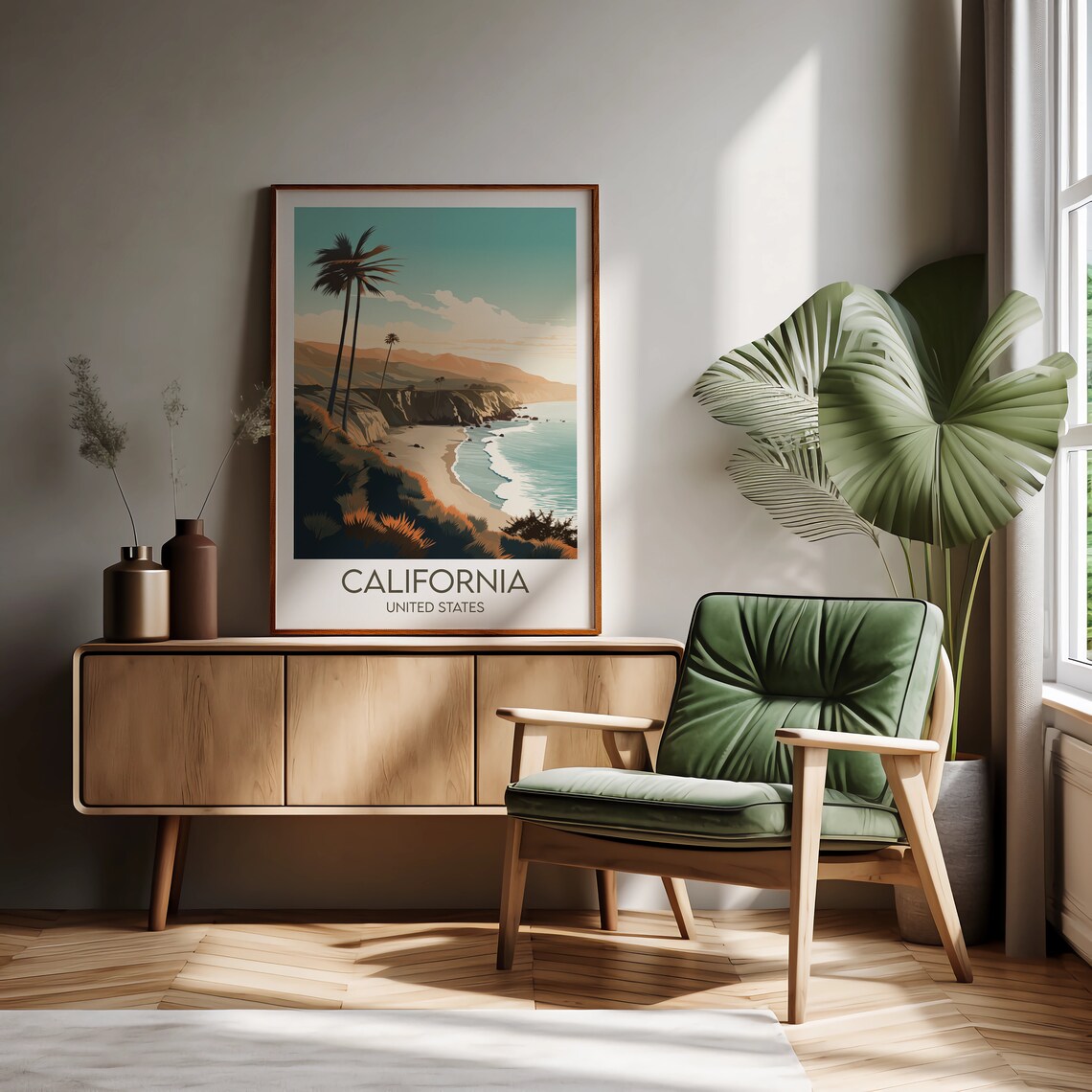 California Travel Poster, Custom Personalised Print - Image 3