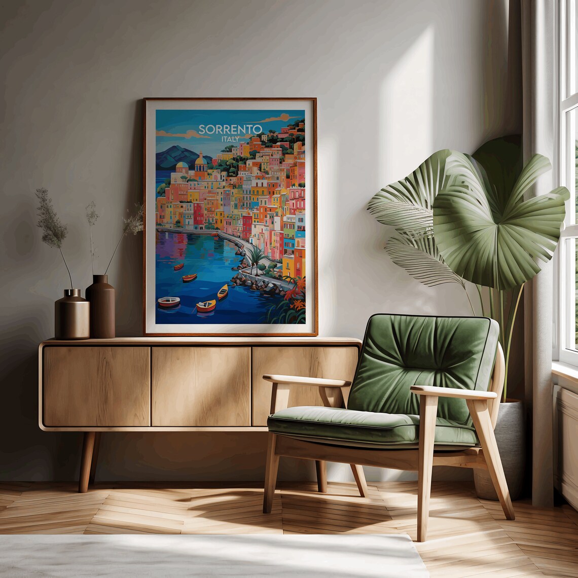 Sorrento Travel Poster, Custom Personalised Gift - Image 2