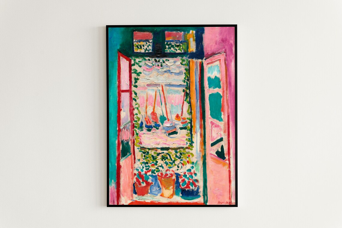 Matisse Open Window Collioure Vintage Flower Art Print - Image 2