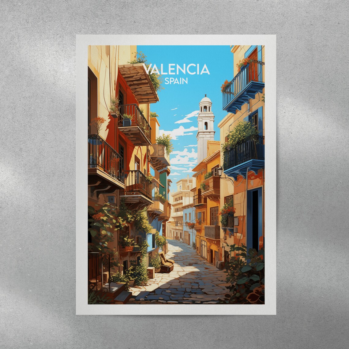 Valencia Travel Print, Spain Poster for Gifts - Image 4