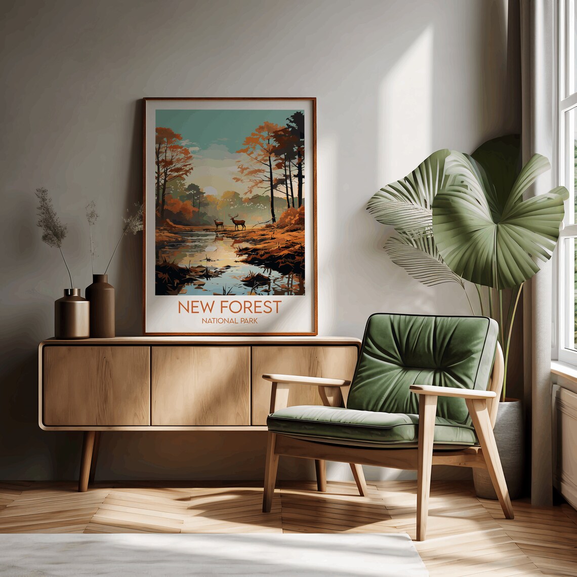 New Forest National Park Travel Poster, England UK - Image 2