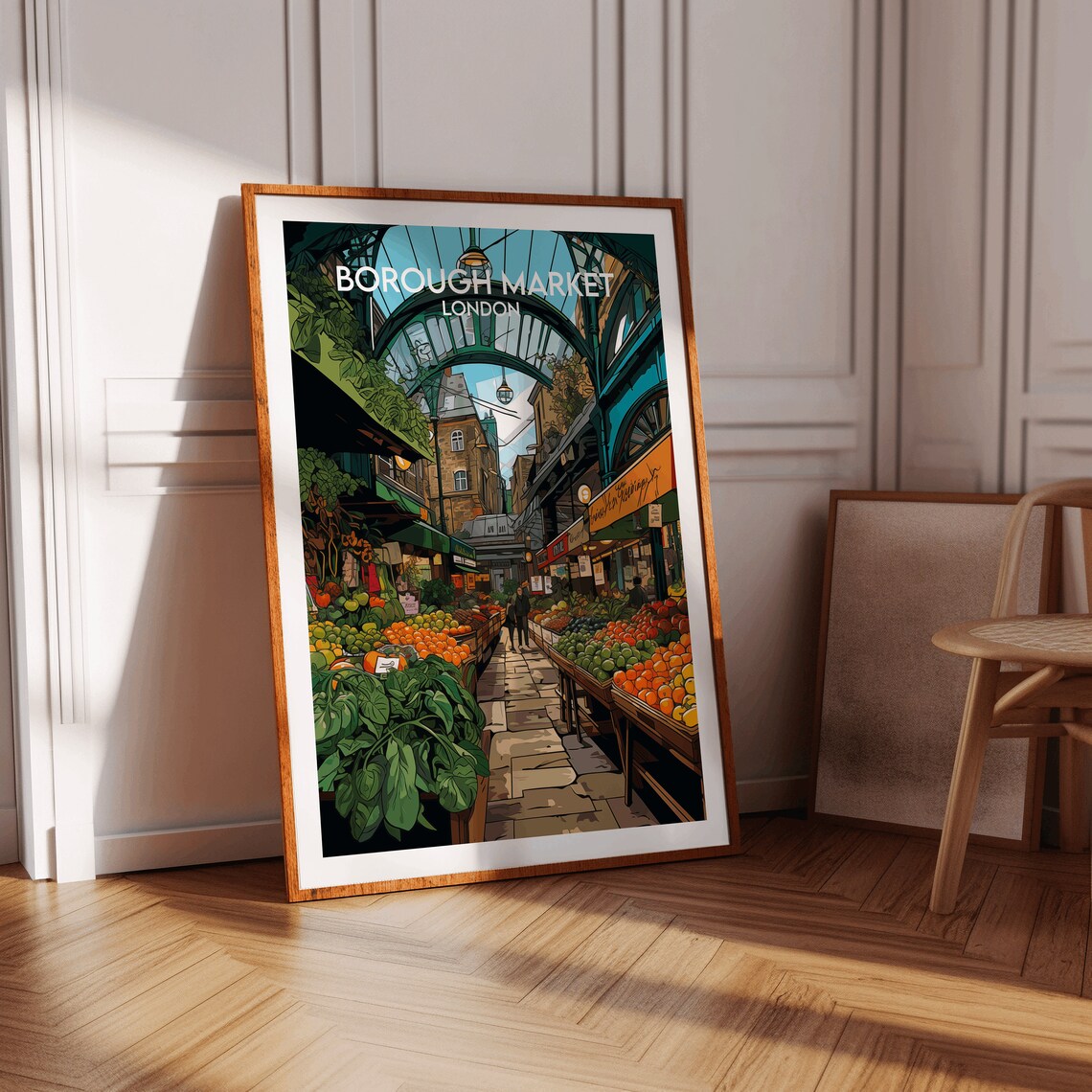 Borough Market Travel Poster, London Travel Print - Image 4