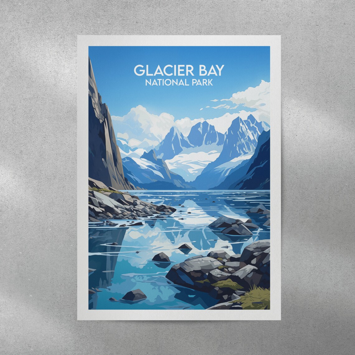 Glacier Bay National Park Travel Poster, Alaska - Image 2
