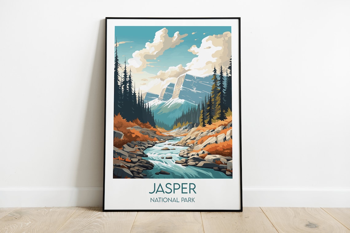 Jasper National Park Travel Poster, Canada