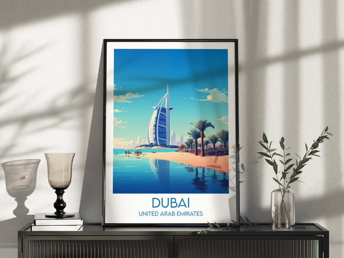 Dubai Travel Poster, United Arab Emirates Custom Print - Image 5