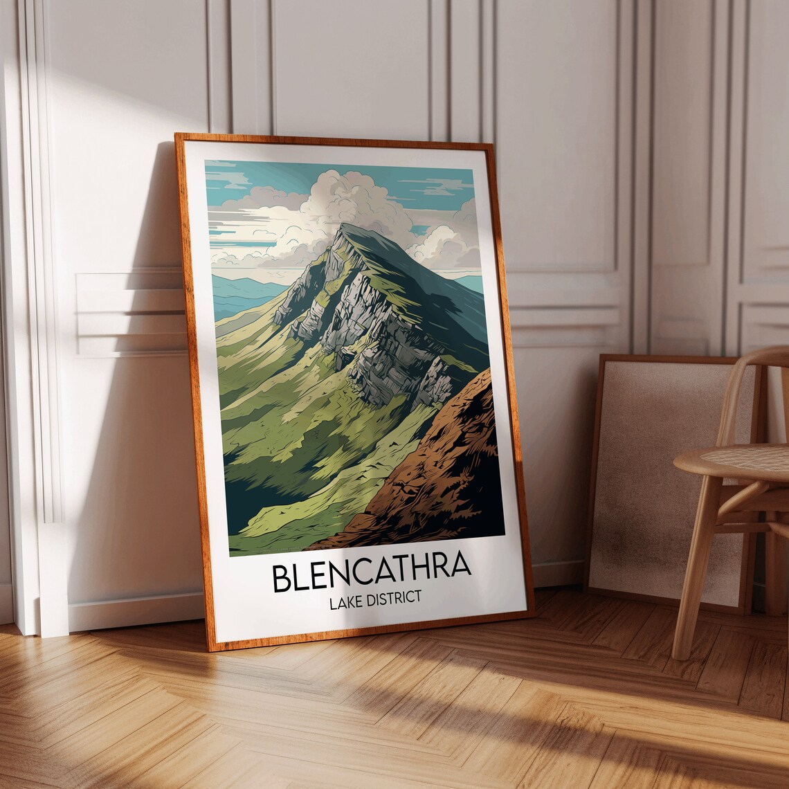 Blencathra Travel Poster, Lake District Cumbria - Image 3