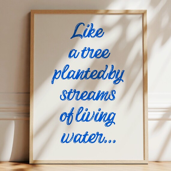 Coastal Prints For Christian Wall Art Print Bible Verse Nautical Decor College Dorm Psalm 13 Gift Women