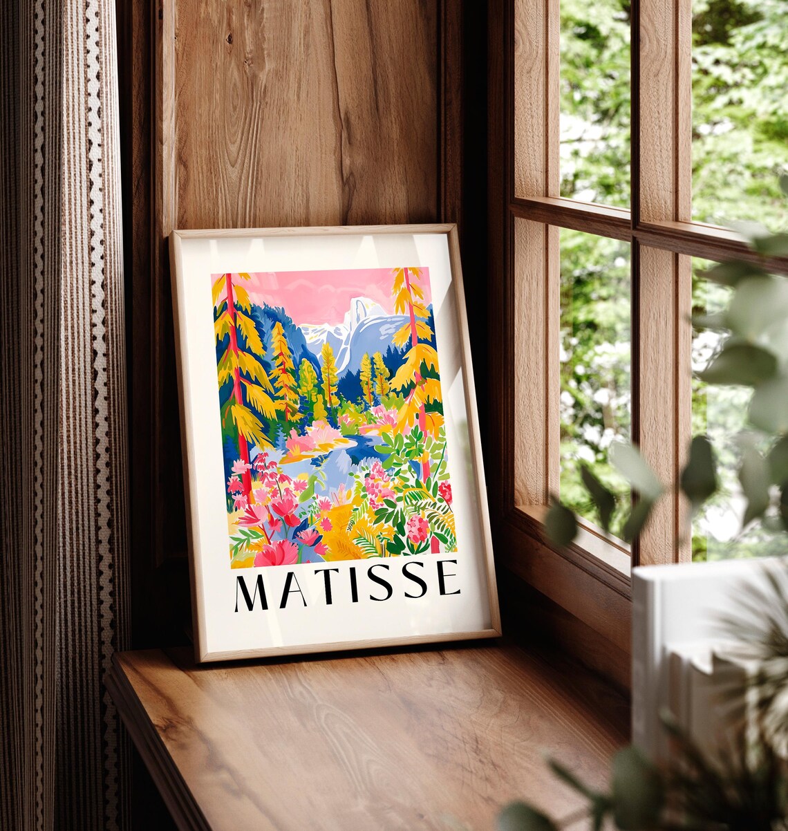 Yosemite National Park Matisse-Inspired Travel Poster - Image 5