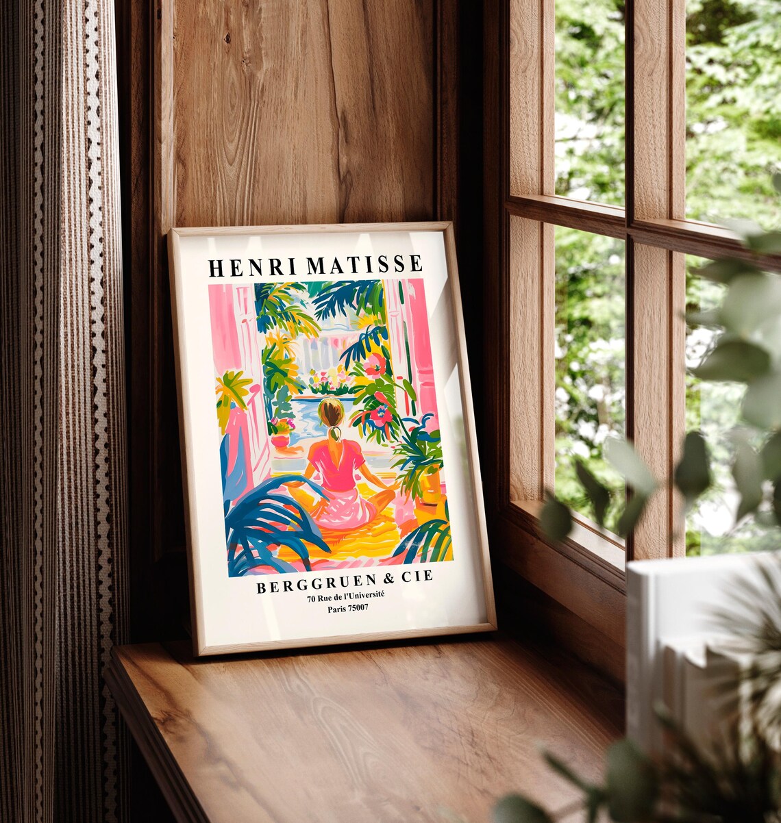 Woman Doing Yoga Meditation Wall Art, Matisse Print - Image 5