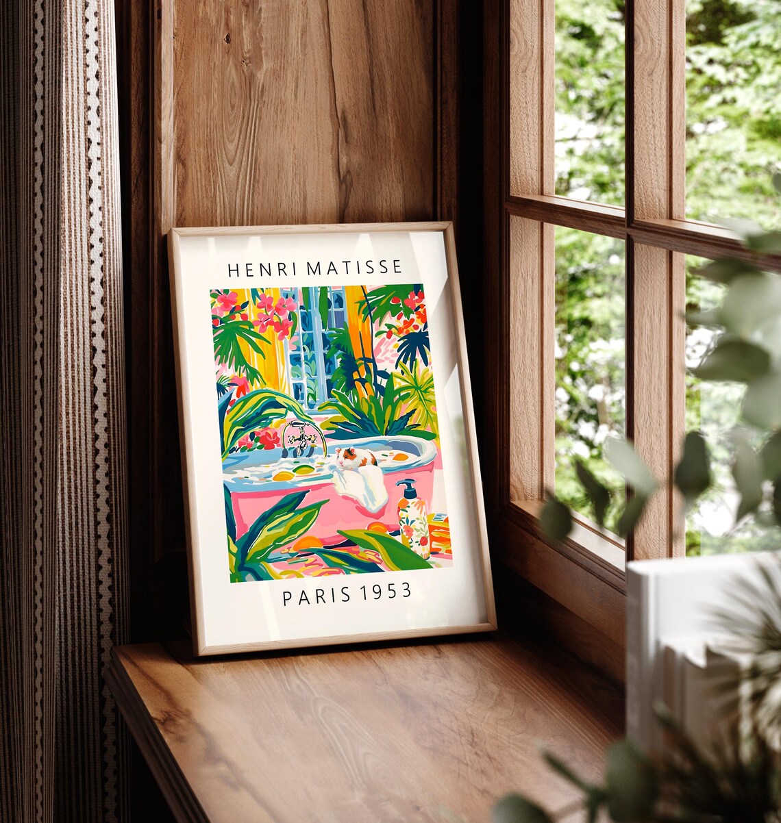 Hamster in Bathtub, Maximalist Matisse Poster - Image 6