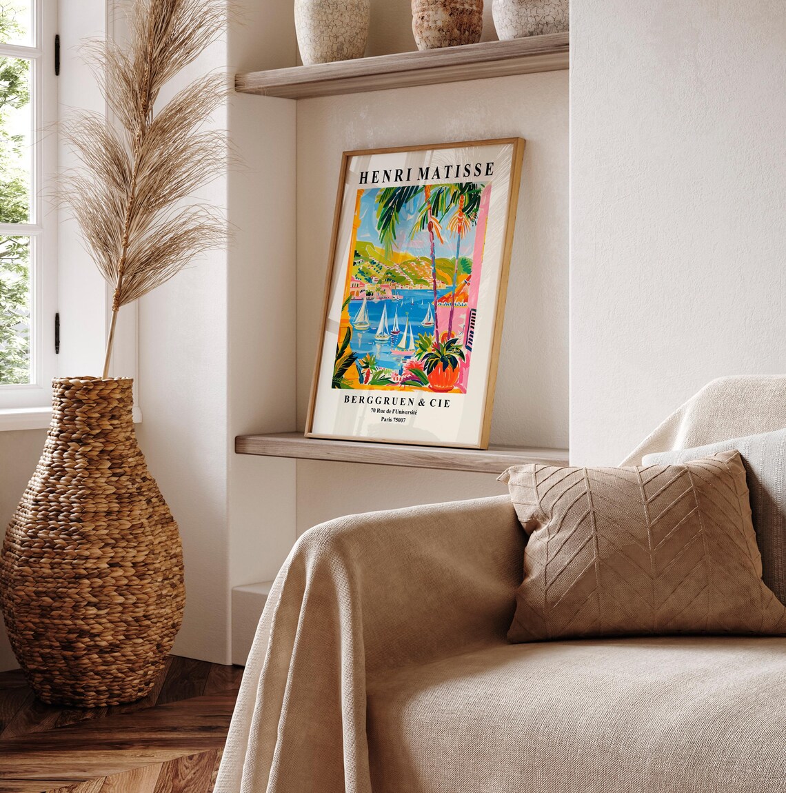 Matisse-Inspired Sailing Art Print, Beachy Decor - Image 2